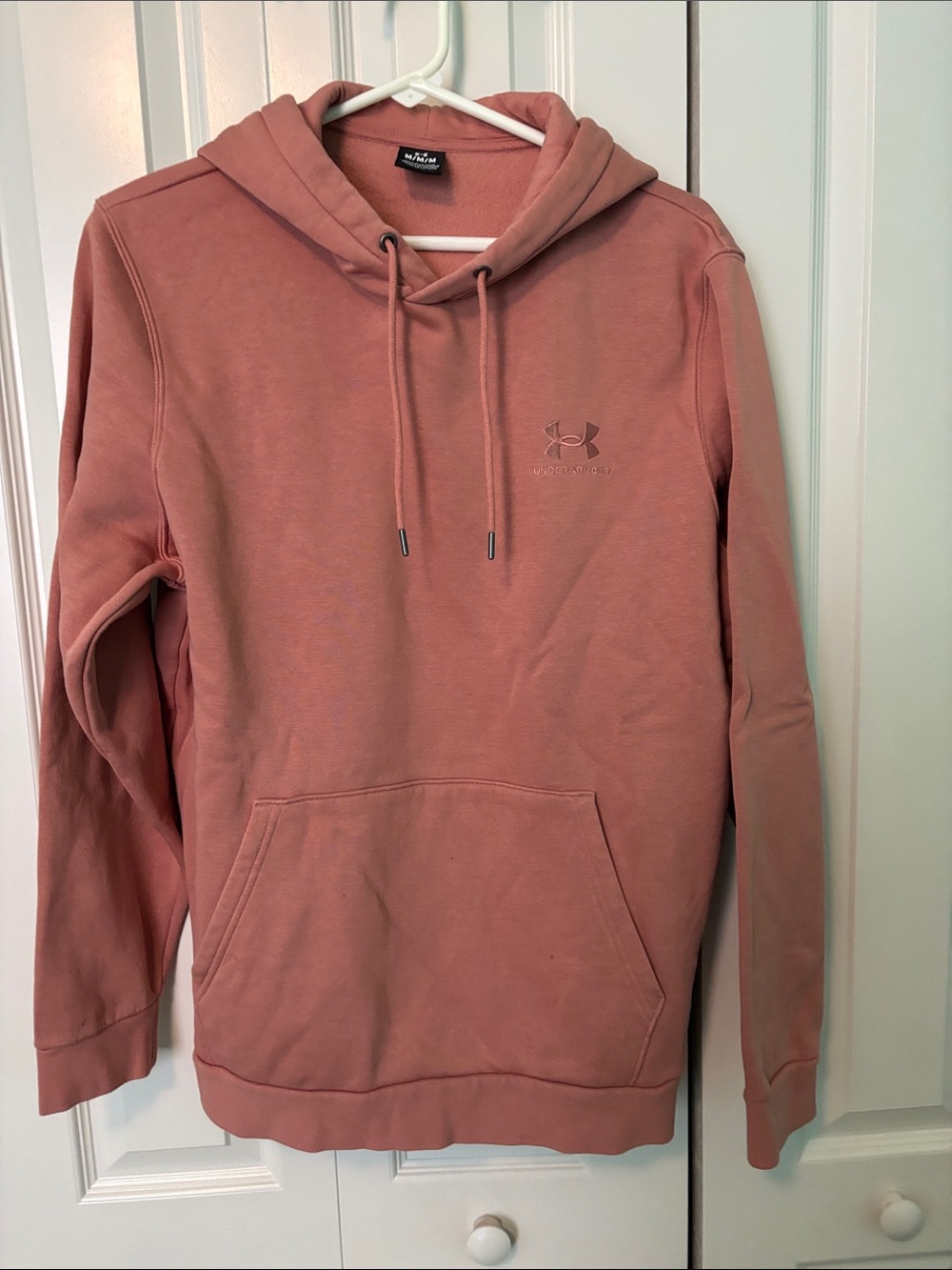Under Armour Men's Mauve Pullover Hoodie - Dusty Rose Size Medium New never worn